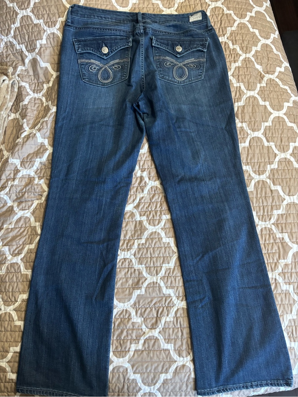 Seven7 Women’s Dark Blue Flare Jeans
